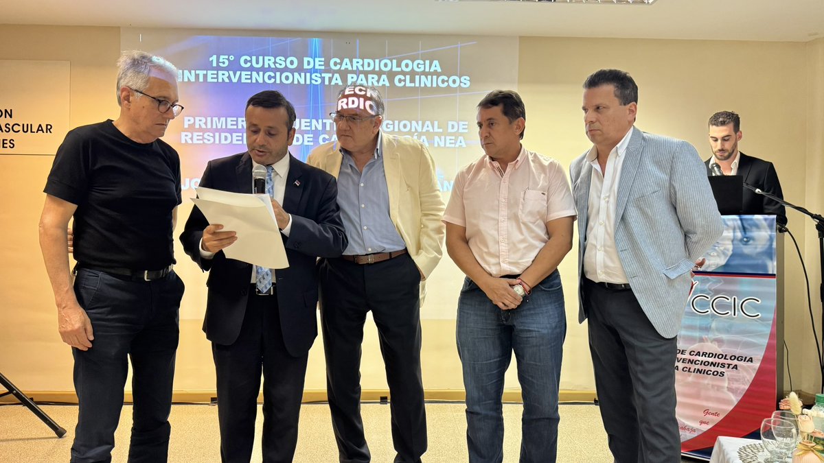 🩺Compromiso con la salud en Misiones 
Hoy participamos junto al diputado Martín Cesino <a href="/JCesino/">Jorge Martin Cesino</a> en el inicio del 15° Curso de Cardiología Intervencionista para Clínicos 2024, una actividad declarada de interés provincial por la Cámara de Representantes de Misiones

#Salud