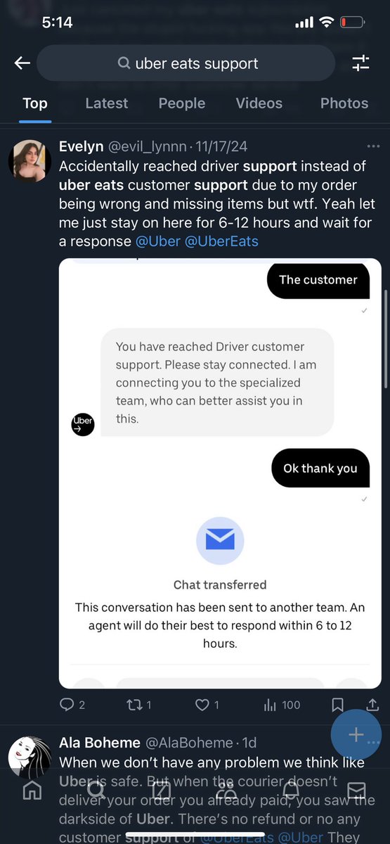 lkathryna's tweet photo. So many people have been experiencing this recently with your service and you continue to do nothing about it. @UberEats @Uber @Uber_Support https://t.co/7r0xnSG7UR