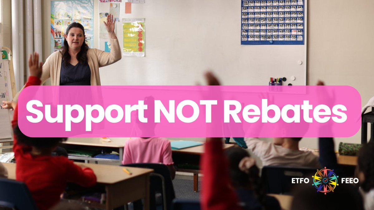 Tell your MPP to stop Ford's tax rebate scheme. The $200 scheme will cost the province an estimated $3.2 billion, equivalent to the funding cuts to public schools. Please send a message to say our schools and students need support NOT rebates. buildingbetterschools.ca/support-not-re… #onpoli