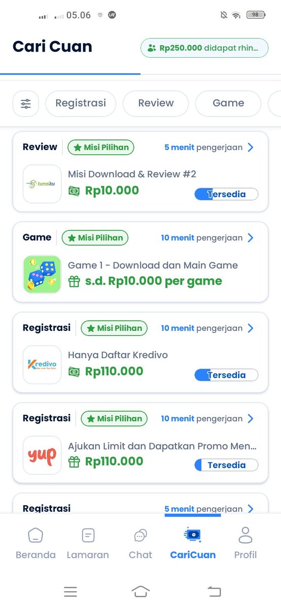 yoelminji's tweet photo. CUMA DENGAN MENGERJAKAN MISI DENGAN MUDAH DAN GAMPANG BISA DAPETIN CUAN?

Segera download aplikasi *PINTARNYA* guys!!!

Jangan lupa pakein kode refferal : *NIL1JZ* biar dapat saldo tambahan 

CUAN BANGETTTTT!!!

#freelance #zonauang #zonajajan #jobreceh #zonauang️ #freelance https://t.co/vNlGsFFi0b