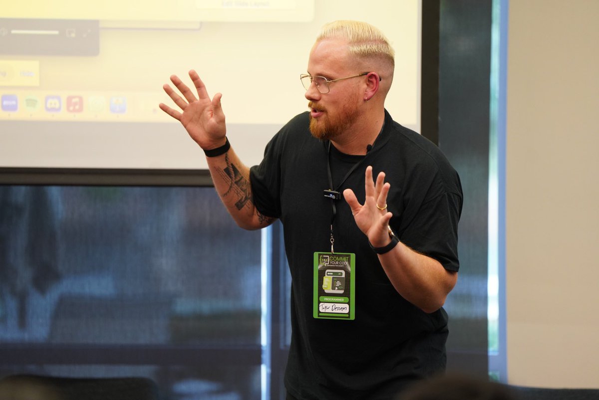 marktechson's tweet image. One of my favorites on the stage - @tdesseyn here at #CommitYourCode Conference 

His job search session is amazing