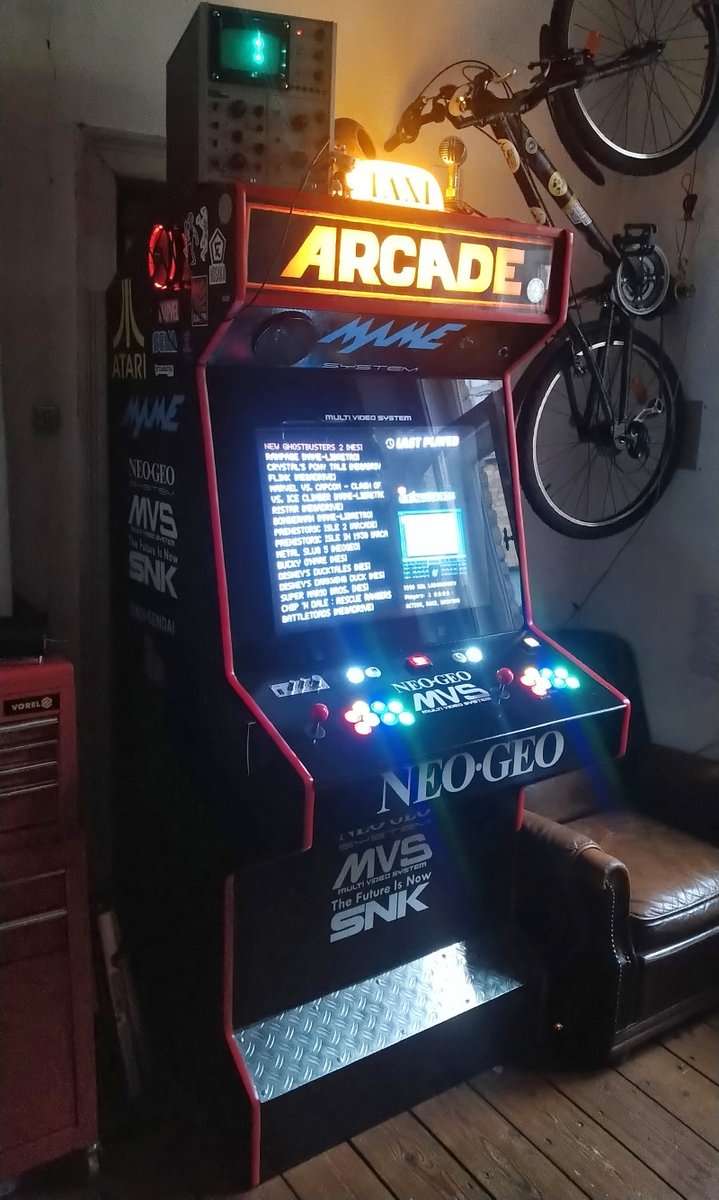 petersonsart's tweet photo. Finished beast. #DIYarcade
Emulation Station monster. https://t.co/Q0xs8sGw9z