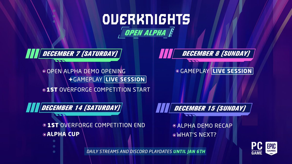OverKnightsGame's tweet image. OverKnights Open Alpha will be LIVE from Dec 7 to Jan 6 🎮🔥

Check out some of the activities we have planned below and read more about what to expect from this alpha here: overknights.game/step-into-the-…

#OverKnights #OpenAlpha