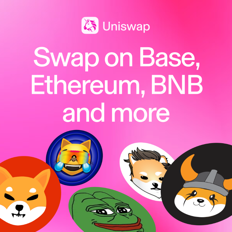 Uniswap's tweet photo. Never miss a dip again. Monitor token prices &amp; charts in real-time, across DeFi.

Download the Uniswap mobile wallet 🦄