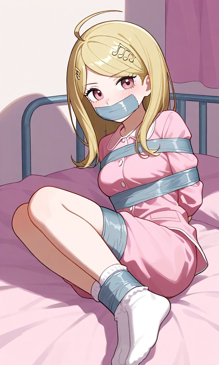 mit4lex's tweet image. Kaede akamatsu tape gagged bondage #bondage #anime #animebondage #gagged #tapebondage