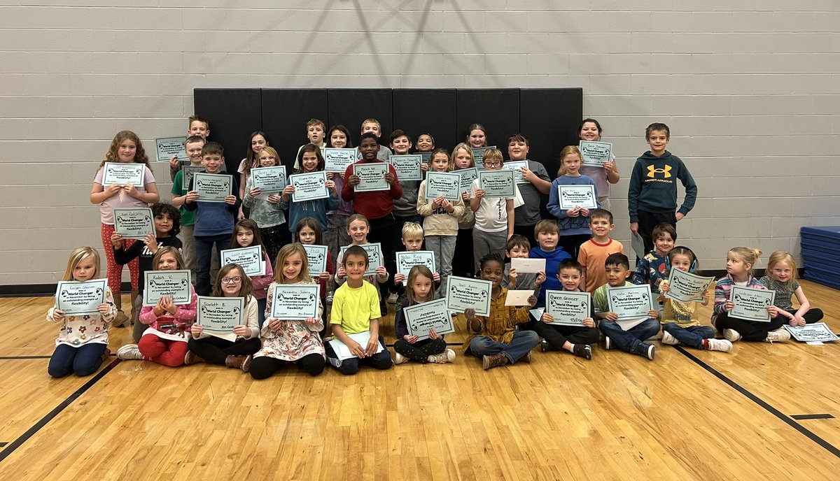 Congratulations to our December World Changers! This group of students were recognized at our PBIS assembly for displaying our monthly virtue: Flexibility