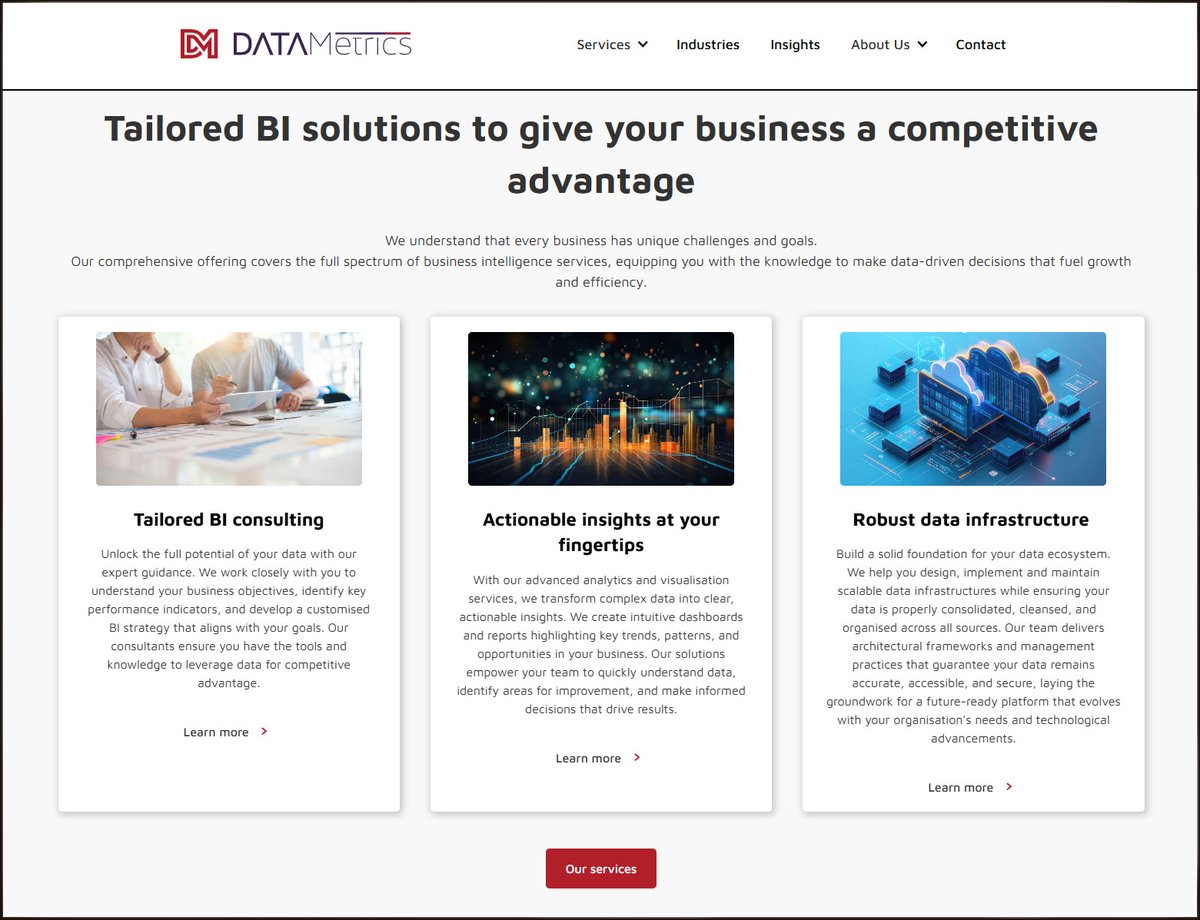 DATAMetrics_BI's tweet photo. Our website just got a major upgrade! 🚀 https://t.co/DBfYL5s8GU is now sleeker and more intuitive. Same great service, great new look. 
Come see the difference! Here's a sneak preview... https://t.co/Q4bUu5liKJ