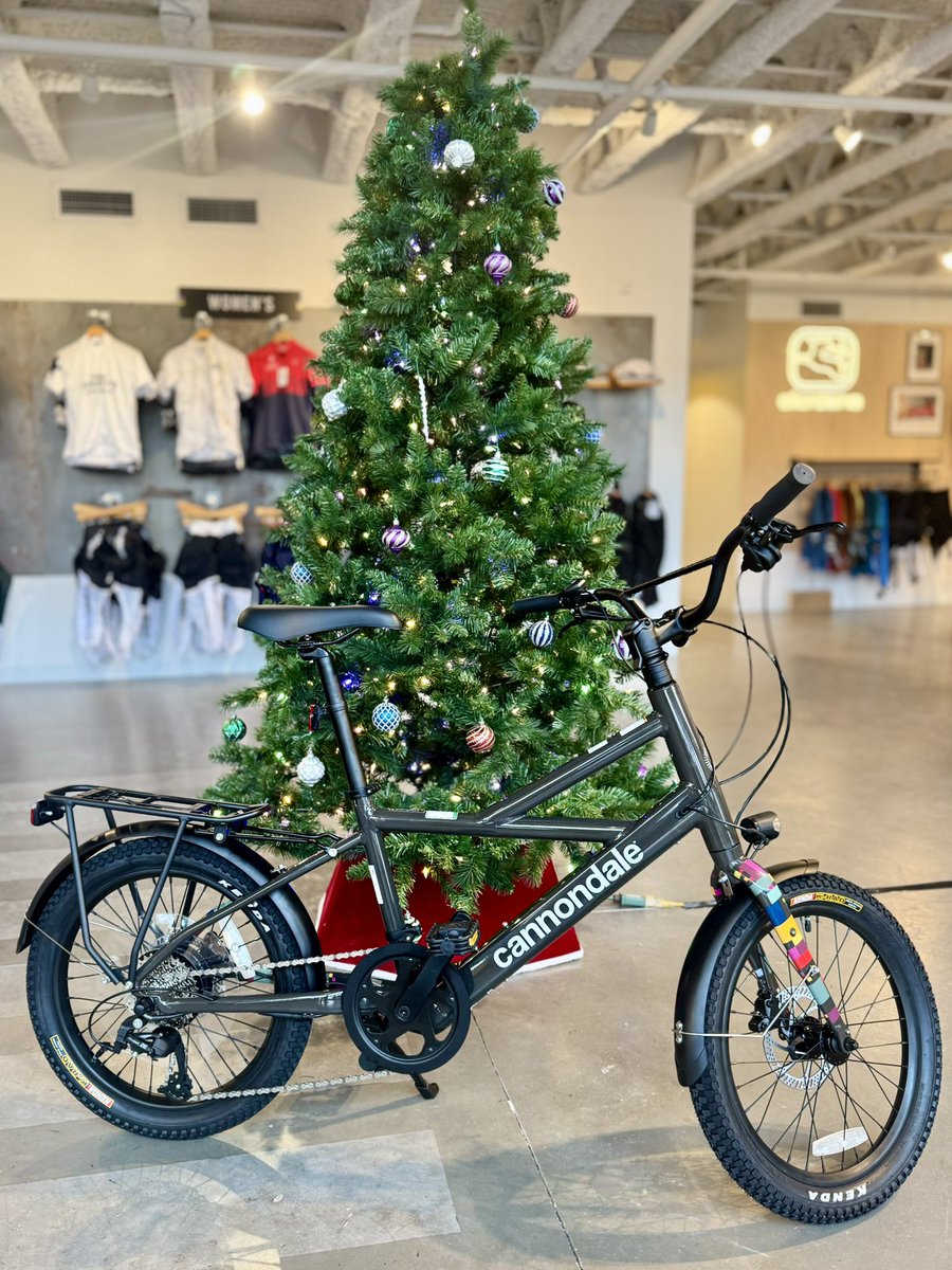 The @ridecannondale Compact Neo e-bike is perfect for urban life &amp; suburban neighborhood runabouts. With <a href="/austinenergy/">Austin Energy</a> rebate offerings it’s a great deal too. Plus, it’s compact one-size-fits-all build means it just about rolls right under the tree! 🚲

#rideyourbike #cannondale