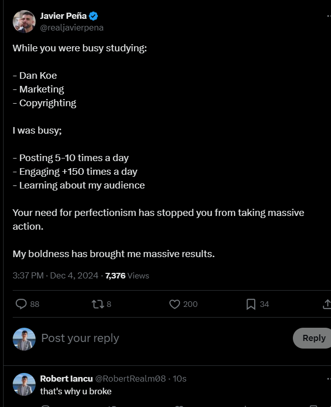 RobertRealm08's tweet photo. me:
Goes to chess competition
Watches crypto portfolio pump
Opens X for the first time in months
Sees Bs
Roasts
Doesn't elaborate further
Leaves

See you next month https://t.co/Xl87q7ttGu