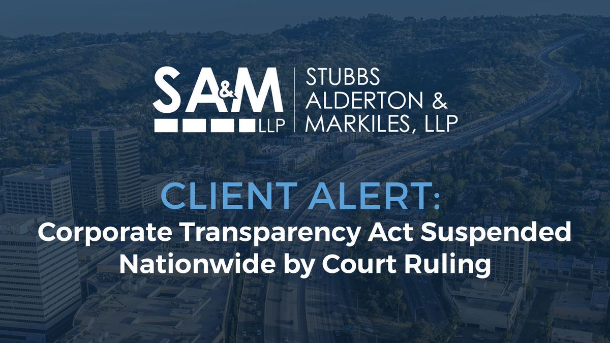 StubbsAlderton's tweet image. Read more here: stubbsalderton.com/client-alert-c…

#clientalert