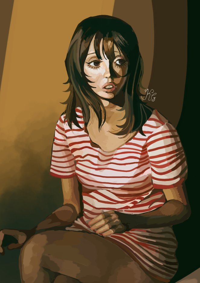 MissMacabre_png's tweet photo. obligatory Shelly duvall / Anya studies <3 #Mouthwashing #mouthwashinganya https://t.co/thYqCtLQCG