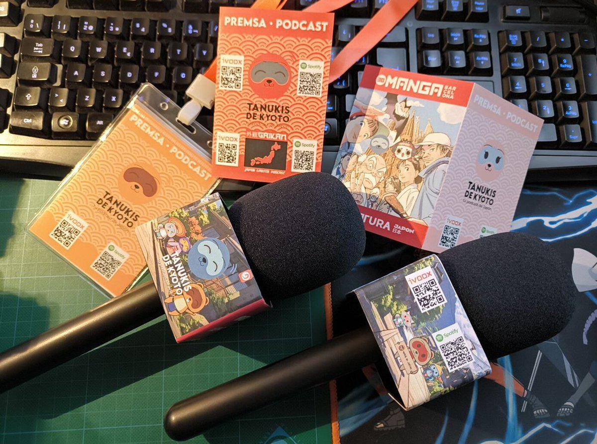 Ya lo tenemos todo a punto y mañana para el #MangaBCN2024 🦝❤️🎙️🇯🇵🌊
Nos vemos allí, Tanukis 🔥