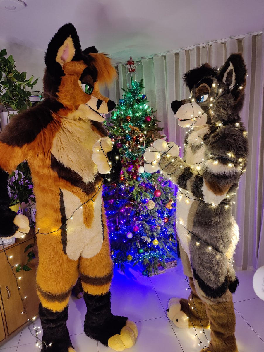 “Fox, there may be an issue with the lights. Unrelated, I’m stuck”

Happy festive #fursuitfriday
🦊 <a href="/YuviFox/">Yuvi Fox</a>