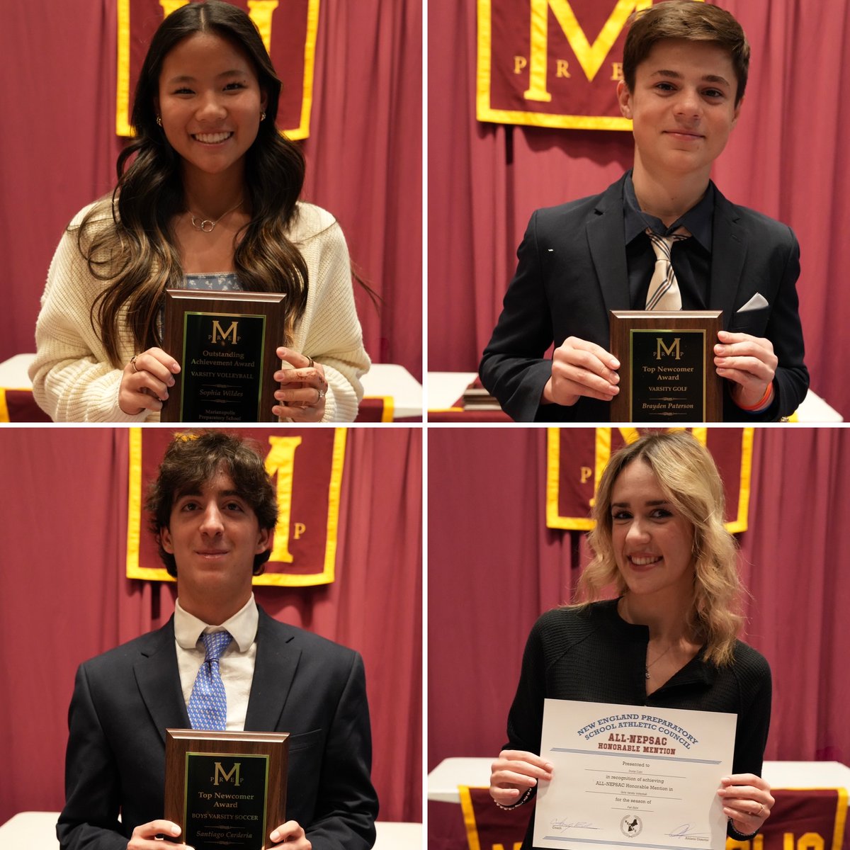 Marianapolis's tweet photo. Congratulations to all fall athletes, award recipients, and coaches on a wonderful season! Highlights from the ceremony, a list of all winners, and more photos can be viewed at https://t.co/1PCkBp79jz! ๐ #mprepathletics #mprep #fallsports #community #studentathletes #prepschool https://t.co/MgdIkxK3U9