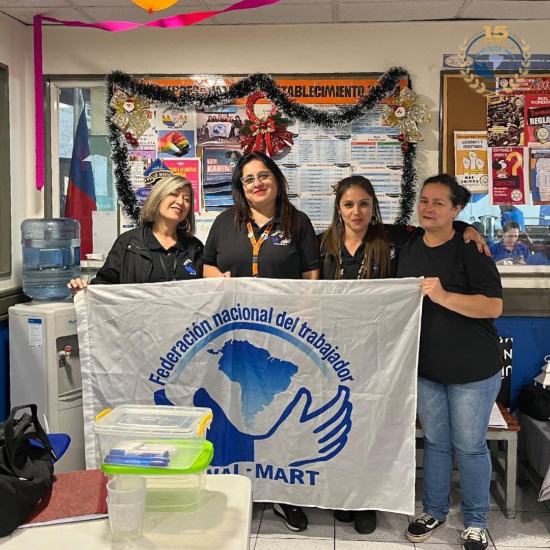 El sindicato Híper de Talca realizó las votaciones de directiva, dejando reelectas a Marcela Vicencio y Cecilia Guzmán. Agradecemos a Rosita Díaz, que durante 6 años, asumió el cargo y liderazgo como presidenta del sindicato Híper de Talca.

Federación en Terreno, siempre.