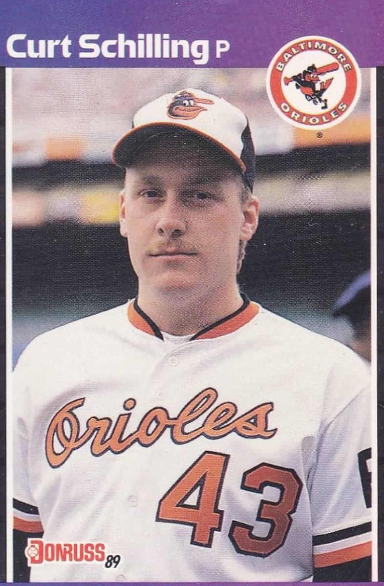 GCPCLB's tweet photo. With the 12th pick of the 9th round, Gotham continues their run on pitchers with the selection of Curt Schilling. “He gives us another option and he’s a wild character as well. Fits Gotham like a glove” Owner Jason Mulford had to say. https://t.co/4W2IbOnz2v