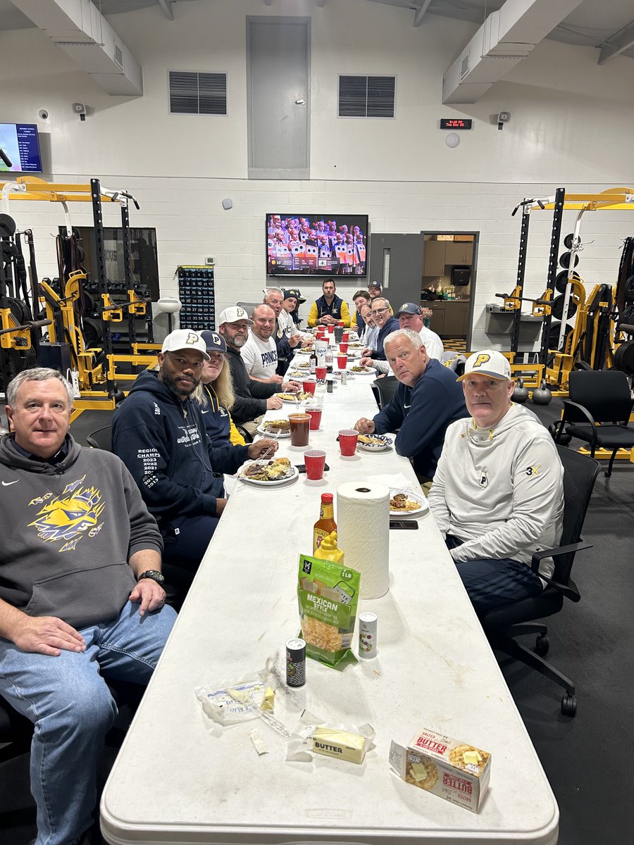 It’s truly an honor to get to eat a steak dinner with the varsity football staff at Prince Avenue as we break bread the night before our Semi-finals game!  A tradition we started 5 years ago and have been able to do 5 years in a row!  <a href="/pacsfootball1/">PACS Football</a>⁩ ⁦<a href="/OfficialGHSA/">GHSA</a>⁩