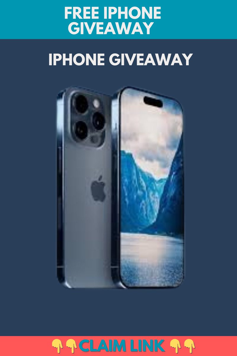 Free iPhone Giveaway Contest
👇👇Claim link 👇👇
rewardszones.com/iphone/2f8f74d
🎉 iPhone 16 Pro Max Giveaway
#iPhone15ProMax #Giveaway #WinAniPhone #FreeiPhone #Contest #iPhone15 #TechGiveaway #DontMissOut #EnterToWin #Freebie