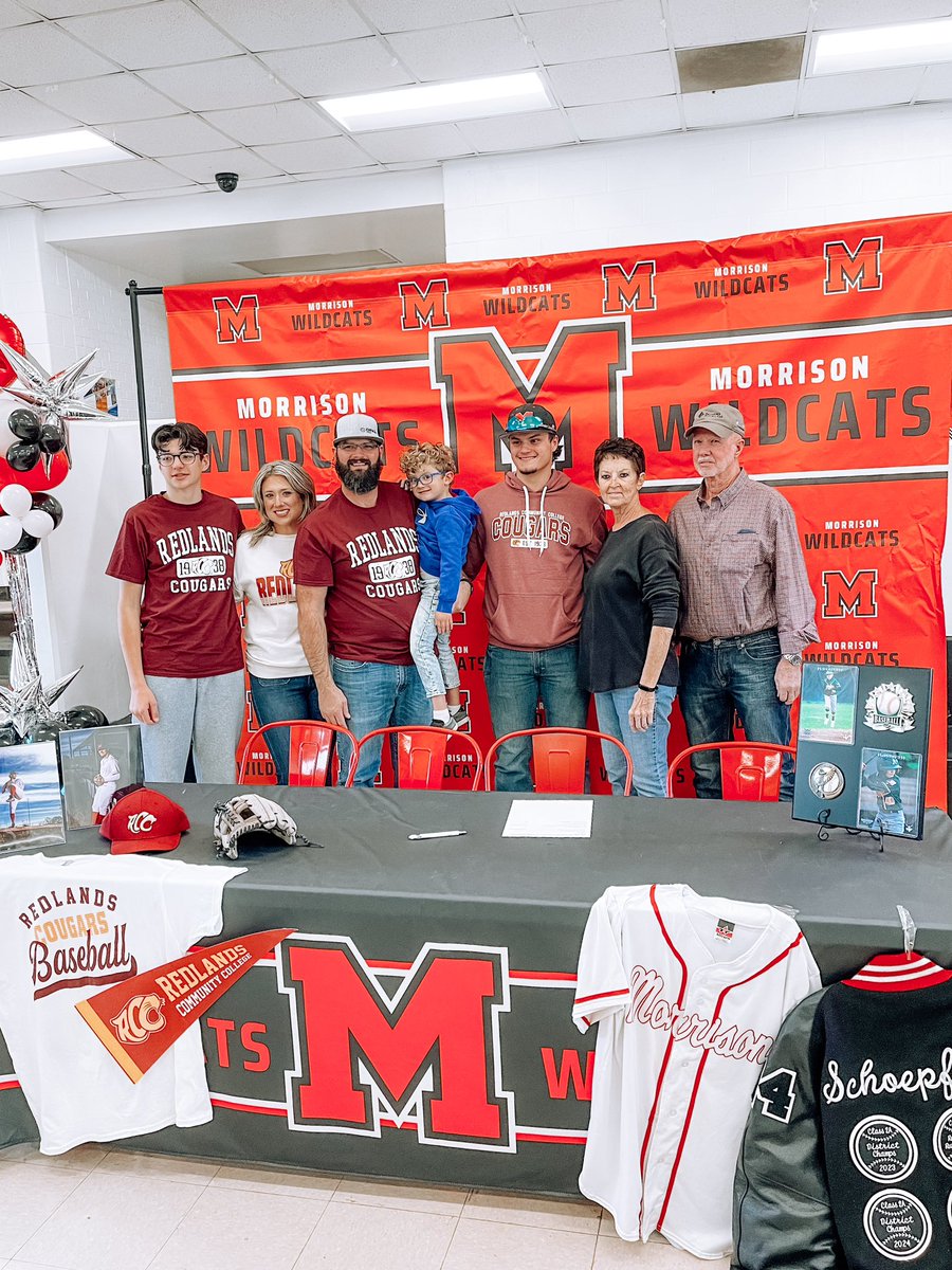 Officially signed with <a href="/RCCcougarBB/">Redlands CC Baseball</a> this week. Excited for this opportunity and ready to put in the work. <a href="/TrentTrox/">Trent Troxell</a> <a href="/BlakeMcquain/">Blake McQuain</a> <a href="/CoachPalmer1010/">Coach Palmer</a>