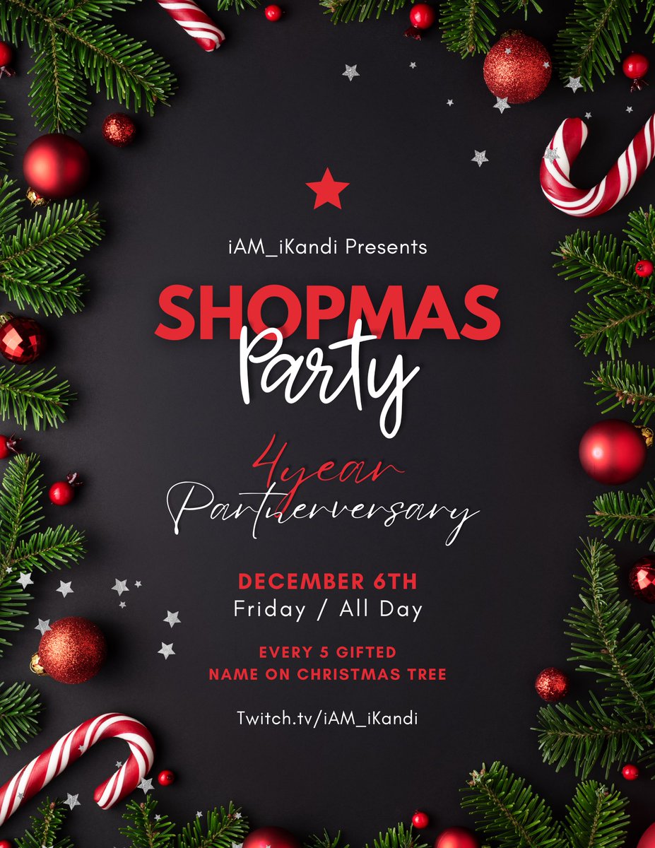 Short stream tonight because we gone have a long day tomorrow starting with celebrating my 4 year partner anniversary on <a href="/Twitch/">Twitch</a> and then having a holiday party sponsored by <a href="/LogitechG/">Logitech G</a> come celebrate and get your name on the Christmas tree 🌲