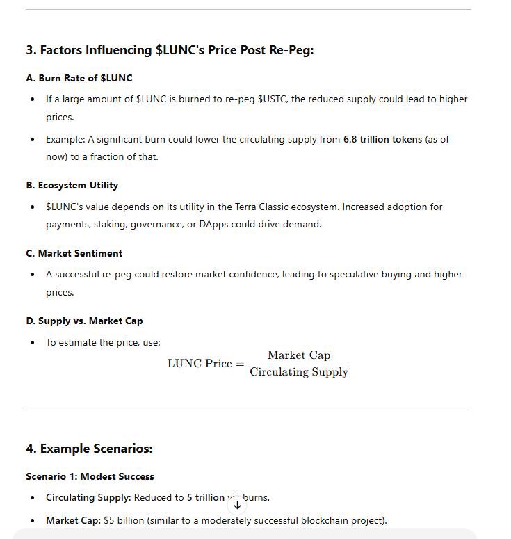 Ajtonyothin's tweet image. ChatGPT answers questions
🎊 If $USTC is able to successfully RePeg, how much will $LUNC cost?