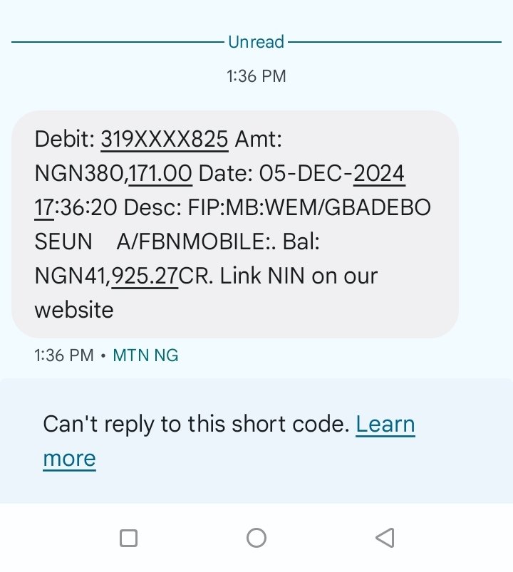 MukaPeter1's tweet photo. @direct_formula @FirstBankngr I am facing the same issue. I was debited with no generation of receipt. Can't we for once work on our system. You are keeping my money and this is bad please refund https://t.co/6bq8aOkTI0