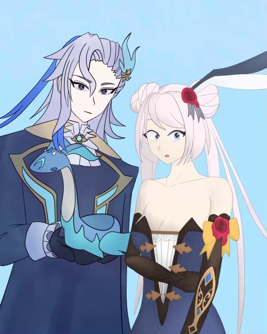 GaizerDragon's tweet photo. The teaser drops in 3 hours, so consider this a teaser to the teaser! Teaser-ception, if you will.

#HNFL #teaser #Neuvillette #GenshinImpact https://t.co/OHZcjCOEXy