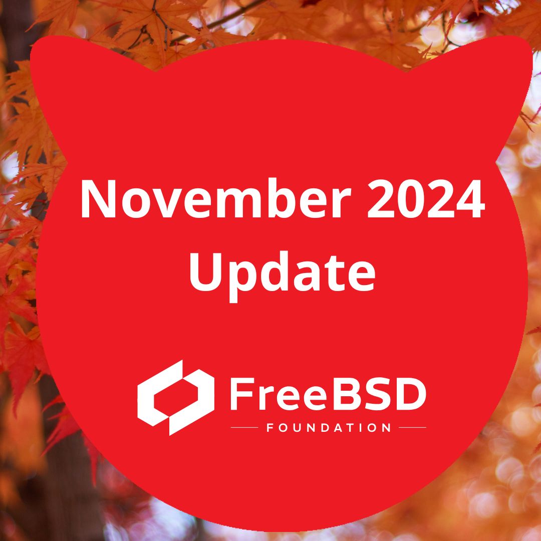 FreeBSD Foundation's November 2024 newsletter is here! 

•  Code audit report
•  Podman testing updates
•  EuroBSDCon 2024 highlights
•  New Laptop/Desktop Working Group 

Don't miss out on the latest #FreeBSD news!
buff.ly/4f2aWGT  
#FreeBSD #TechInnovation