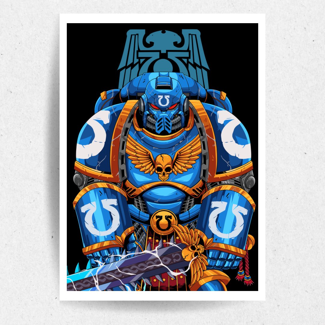 Presenting the "Space Marine" art print, a unique piece for true fans of Warhammer 40k !
Sizes:
A3 (29.7 x 42 cm)
50 x 70 cm

👉 Get yours now: vitojuliao.com/product/space-…

#warhammer40000 #warhammer #warhammer40k #warhammerart