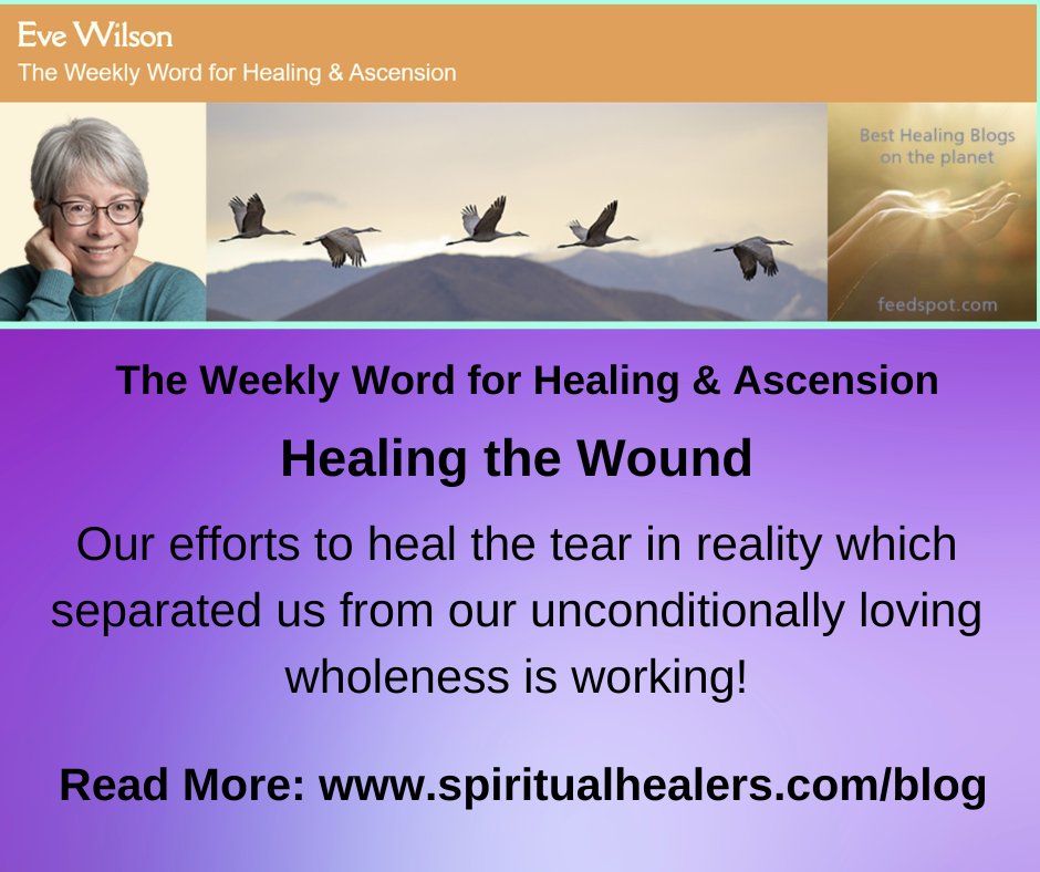 healereve8's tweet photo. One of the best healing blogs in the world! #healing #ascension #evewilson #weeklyword  https://t.co/QVJ97b9XKe https://t.co/zbPiFDC0KA