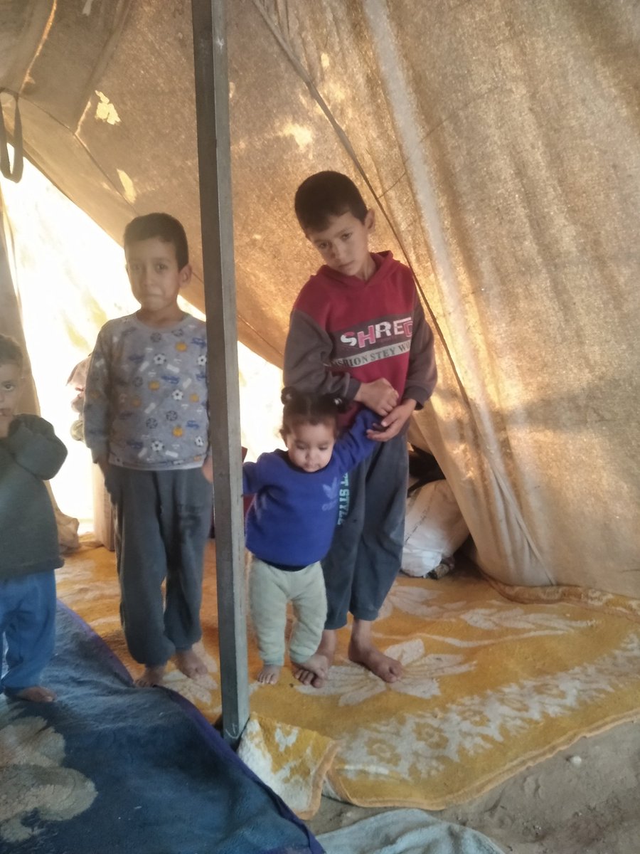 These are my children who are in the tent. Please help us and stand by us and may God bless you