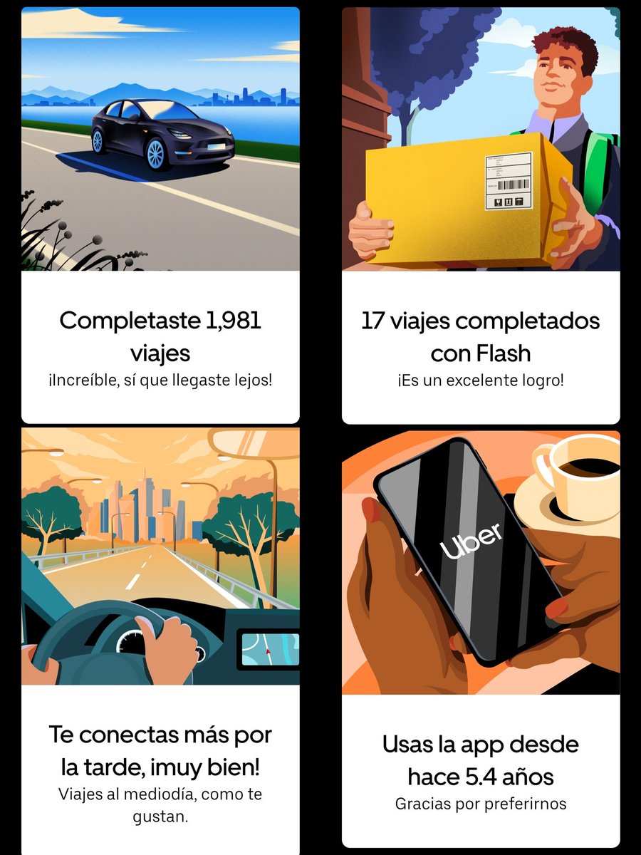 Mi resumen #2024 en <a href="/Uber/">Uber</a> 
#UberRetrovisor2024