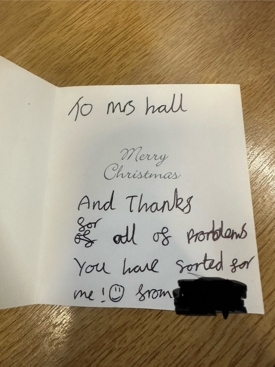 Receiving this today was so special.  Being a young person’s trusted adult is a privilege. #safeguarding <a href="/SelstonHigh/">Selston High School</a> <a href="/TTCTrust/">The Two Counties Trust</a>