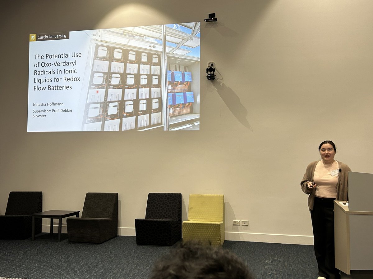 Prof Debbie Silvester (@debbiesilvester) on Twitter photo Very proud of my postdoc Dr Elena Gorenskaia and my PhD student Natasha Hoffmann who gave great talks at the 24th Australasian Electrochemistry Symposium <a href="/RACInational/">Royal Australian Chemical Institute</a>. Their first conference presentations went great!
<a href="/CurtinChem/">Curtin Chemistry</a> <a href="/CurtinEandA/">Curtin MLS</a> Very proud of my postdoc Dr Elena Gorenskaia and my PhD student Natasha Hoffmann who gave great talks at the 24th Australasian Electrochemistry Symposium <a href="/RACInational/">Royal Australian Chemical Institute</a>. Their first conference presentations went great!
<a href="/CurtinChem/">Curtin Chemistry</a> <a href="/CurtinEandA/">Curtin MLS</a>
