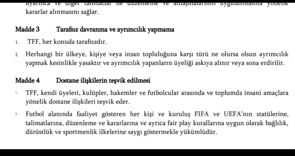 Maddeler oldukça açık... Ya seve seve ya....  #TFFistifa #FenerinYAPIsıTFF