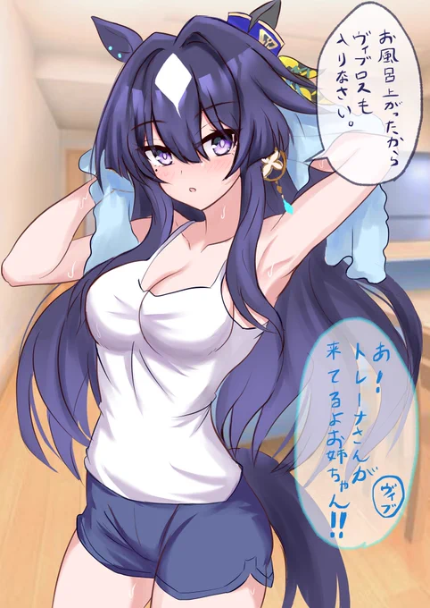 プライベートで油断してたヴィルシーナ(1/2)
 #姉の日 #ウマ娘 