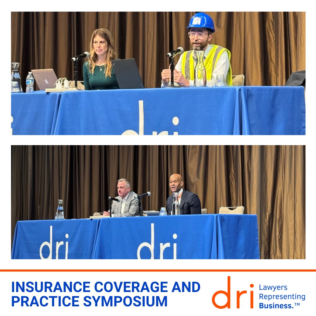 DRICommunity's tweet image. This afternoon, DRI had a number of powerhouse sessions! Bob Horst and Kenneth Williams shared “Practice Tips to Avoid a Nuclear Outcome in All Phases of Litigation”, while Julie Demaree and Dan Strong tackled “Insuring Contractors”. 
 
#DRICommunity #DRILawyer #DRIICPS