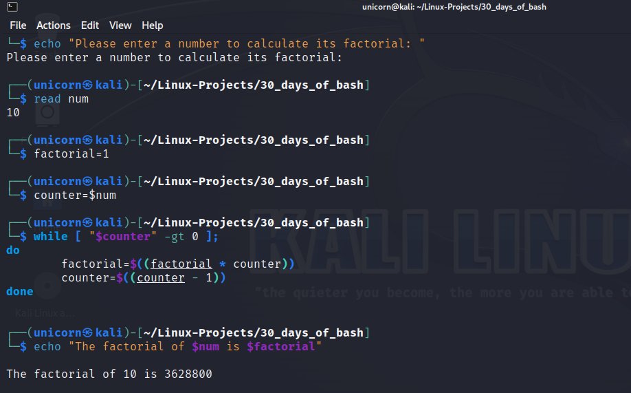 cyber_with_tega's tweet image. Day 5
#30daysofbashscripting 
@Akintunero 
This was quite challenging
I have some more digging to do

I learnt how to create a script for a guessing game using while loop

Used for loop to create a multiplication table and iterate through a list of files to display their sizes