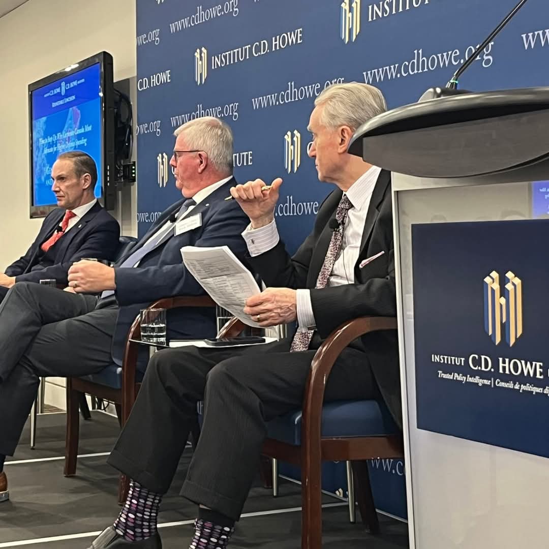 Honored to meet General (retd) Rick Hillier, who served as Canada’s top-ranking military officer as Chief of the Defence Staff from 2005 to 2008

Incredible afternoon put on by the C.D. Howe Institute regarding "Why Corporate Canada Must Advocate for Increased Defence Spending"