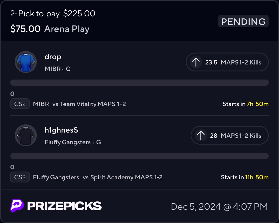 EARLY 2 MAN CSGO ☢️🚨
tail with caution 
#prizepicksPotd #prizepicks #prizepicksplays #prizepickscsgo #csgo