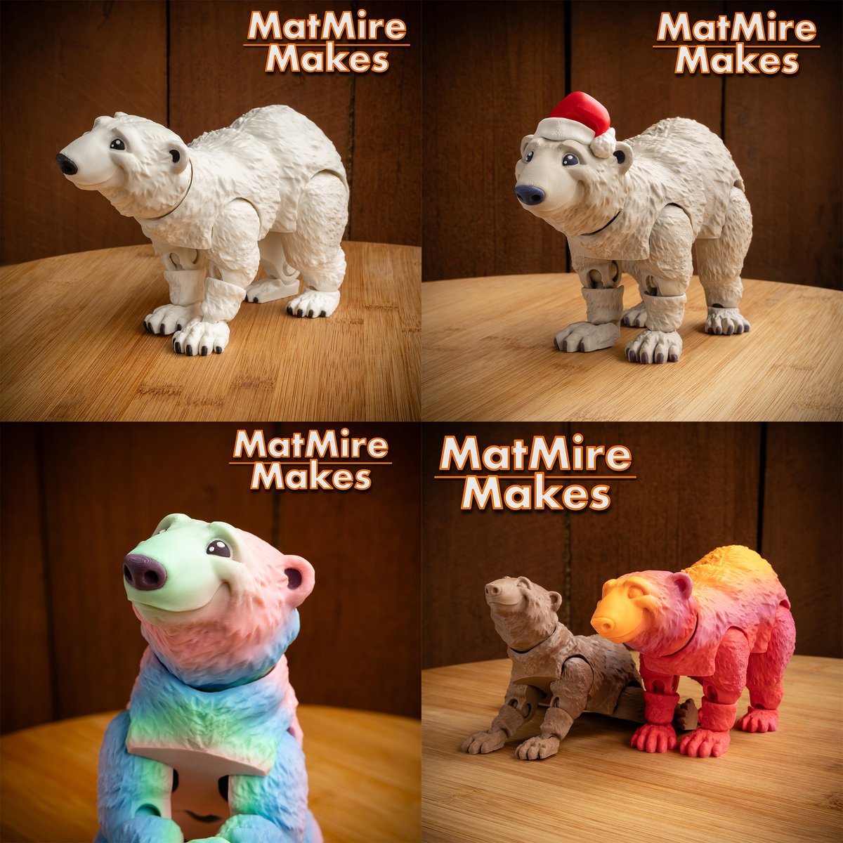 My new Polar Bear  STL design (also includes Santa Hat version) is out now on
<a href="/Cults3D/">Cults.</a> !!  
25% OFF for the first 24 Hours!        
(Sale ends 12/06 at 3pm PST)  cults3d.com/:2533308

 #3Dprinting  #matmiremakes #3dprint #otter