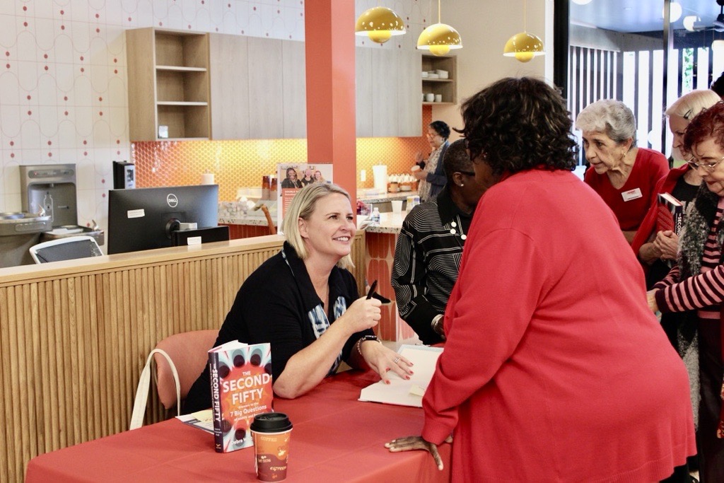 seniorplanet's tweet photo. The Senior Planet center in Miami received a special visit from @policydeb – @AARP Chief Public Policy Officer and author of “The Next 50” – as she discussed her book, which answers important questions about how to live well as we age. Thanks to @AARPFL for cohosting this event! https://t.co/7VFayezbkw