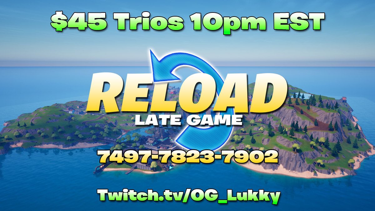 🙌 $45 TRIOS 10PM EST 🙌

Code in Discord (🔗 in comments)

#FortniteChapter6 #Fortnite