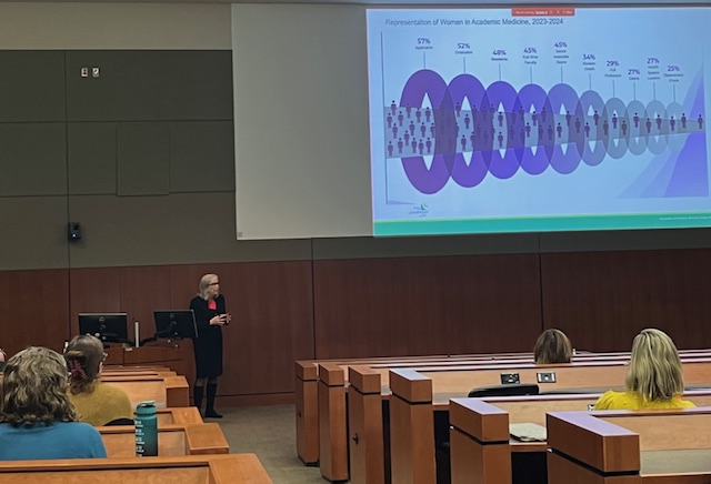 🌟 Honored to host Ralph Waters Visiting Professor Cherri Hobgood, MD, FACEP, FIFEM!

She inspired us with her talk on leadership and gender equity in anesthesia on Wednesday and today she delivered the keynote at the #GWIMS.🎉

Photo: Drs. Hobgood and McQueen #VisitingProfessor