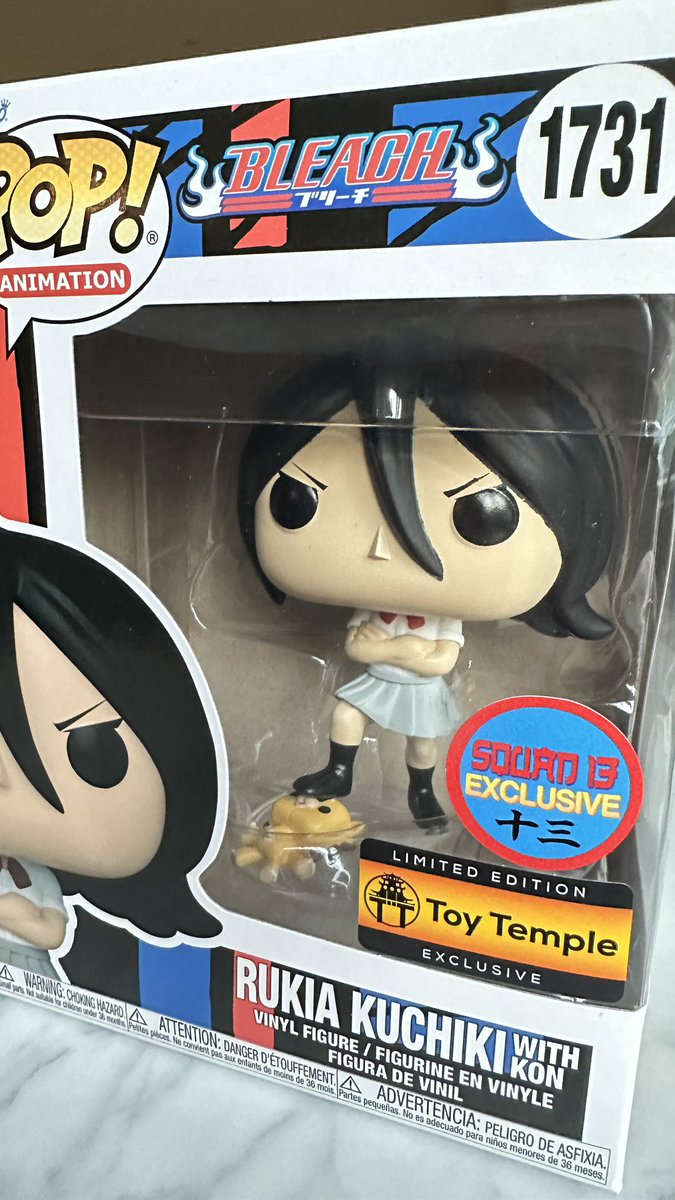 Squad 13 Exclusive sticker Rukia Funko Pop available for autographs starting this weekend at Nostalgia Con! 
#BLEACH_anime #squad13