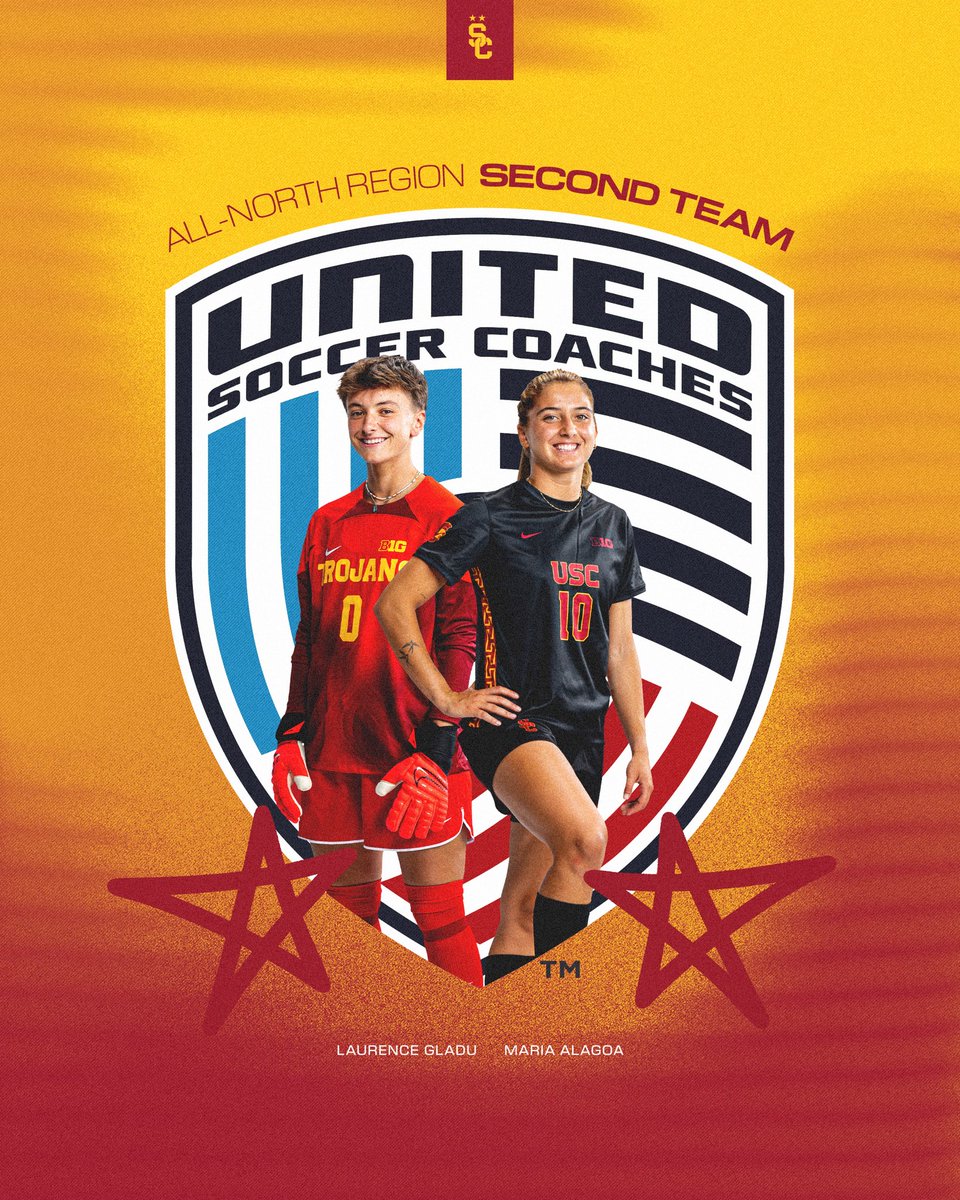 Congrats to our 5️⃣ Trojans who earned All-North Region recognition this week!

Full list here: unitedsoccercoaches.org/wp-content/upl…

#FightOn x <a href="/UnitedCoaches/">United Soccer Coaches</a>