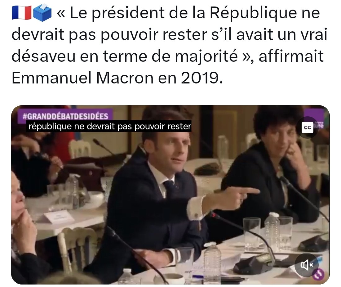 <a href="/EmmanuelMacron/">Emmanuel Macron</a> Monsieur le Président avez-vous ENCORE changé d'avis 🤔🤔🤔 ?