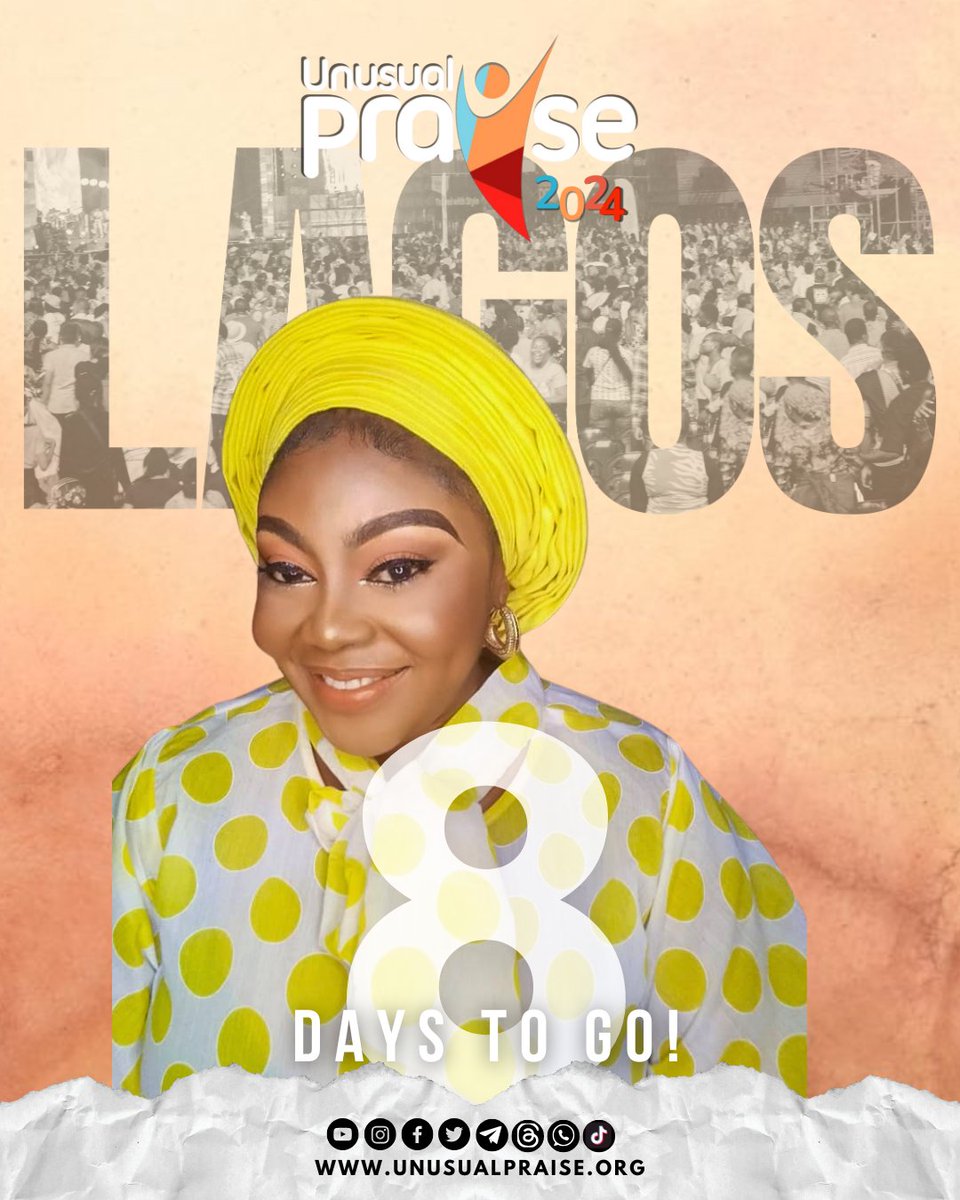 unusualpraise's tweet photo. The countdown continues!💃🏼8 days to go 💃🏼
@iamnkemmanuel will be ministering live!
You should join us!
Friday December 13th 2024
At Tafawa Balewa Square from 5pm till dawn
#UP2024 #UnusualPraise2024 #UPLagos2024 https://t.co/68UKtRP3Fo