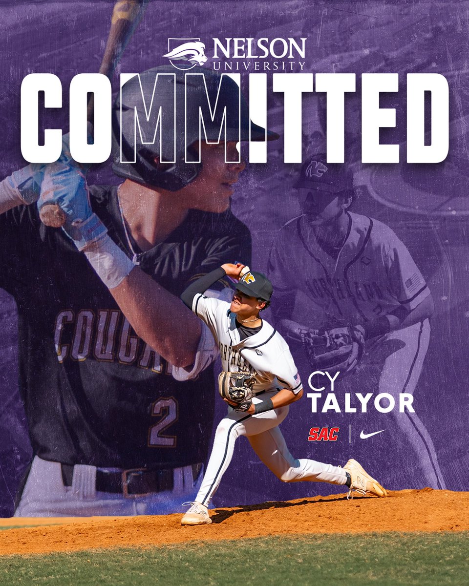 cy_taylor02's tweet photo. I am very blessed to announce I will be furthering my academic and athletic career playing at Nelson University. I would like to thank God for guiding me. Also my family and coaches for helping me to get where I am today.
#committed @NelsonUBaseball @jbatton29 @Houston_Heat https://t.co/a9R9oDG7Vn