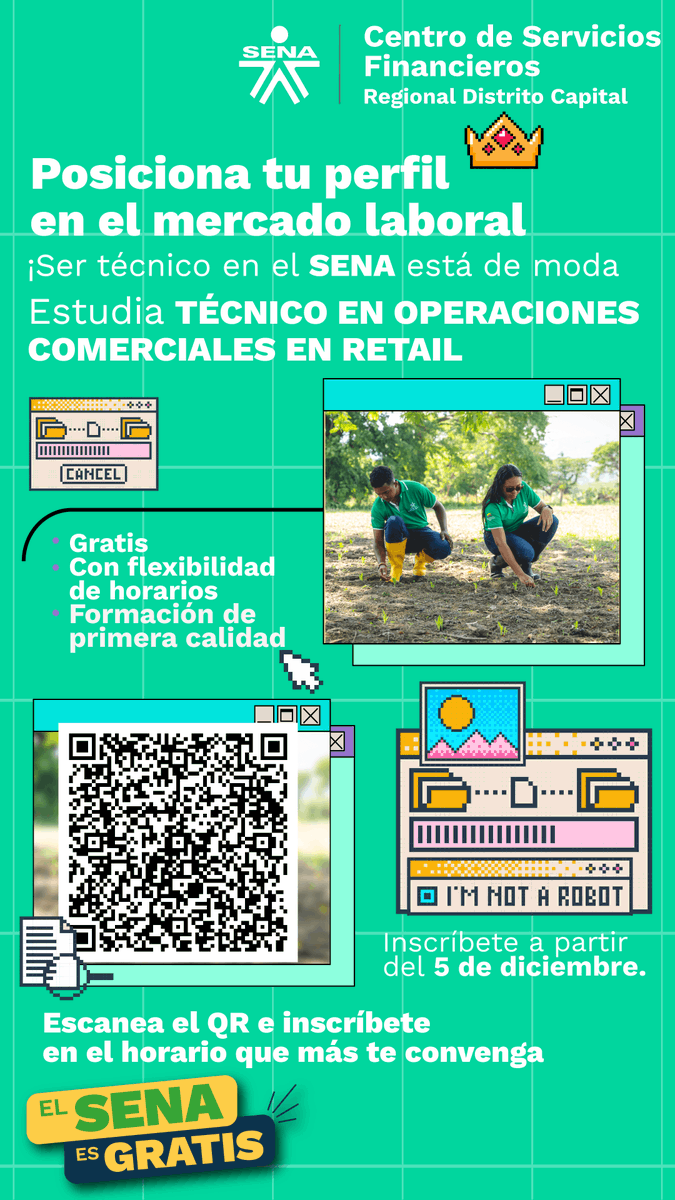 easoto09's tweet photo. 🚨 Apertura de inscripciones a la I Oferta Presencial 2025🚨
No esperes más y estudia en el SENA, formación gratuita y de calidad en diversas áreas.
#CSF #SENAEsGratis #TuFuturoSena https://t.co/Yjze9N4vfF